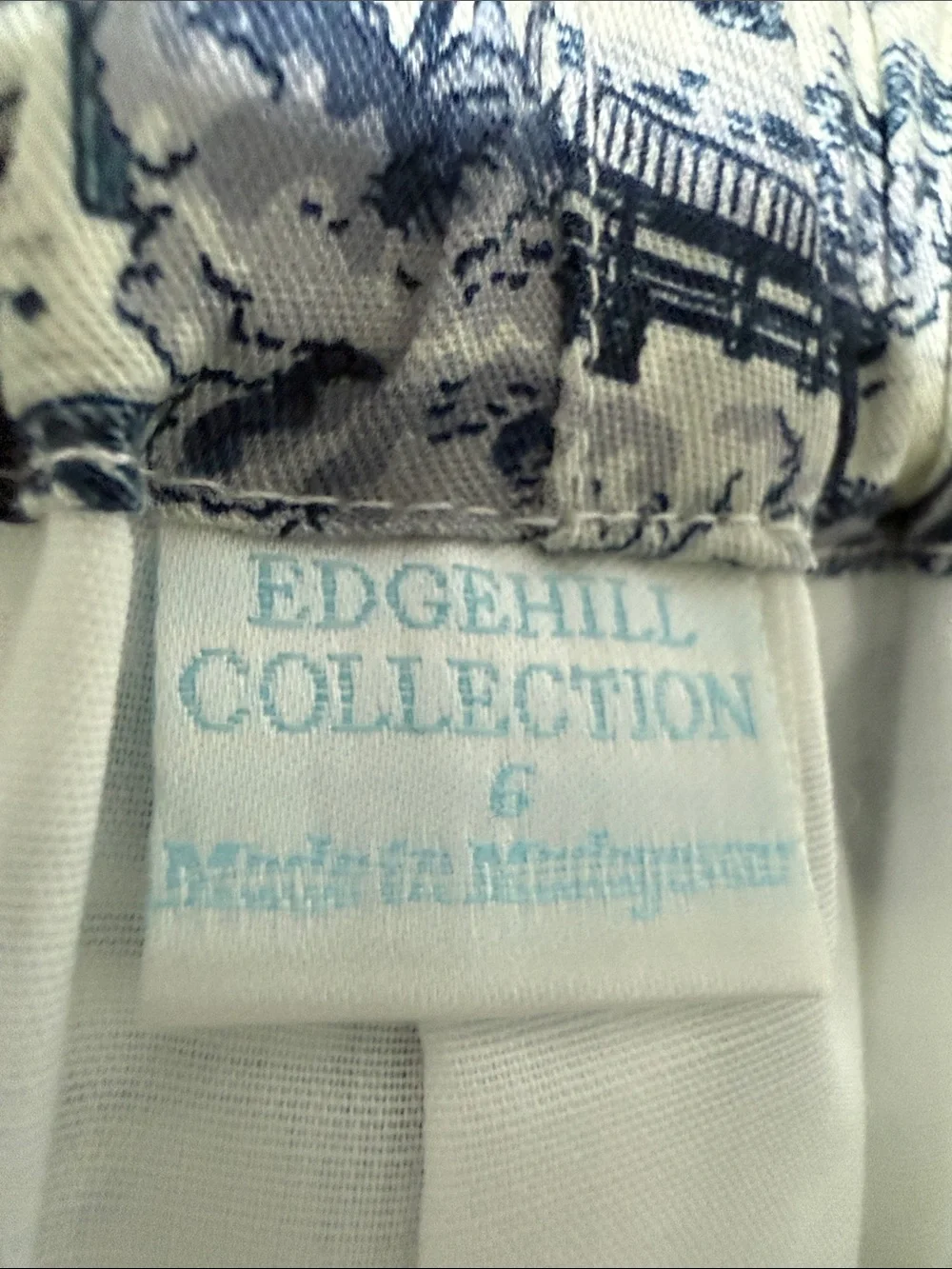 Boys Navy Button-Up Shirt with Toile Print Shorts size 6